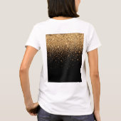 Gold Glitter Sparkle Elegant Luxury Texture T-shirt (Achterkant)