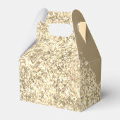 Gold Glitter Sparkle Eyelashes Monogram Naam Bedankdoosjes (Achterkant)