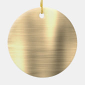 Gold Glitter Sparkle Eyelashes Monogram Naam Keramisch Ornament (Achterkant)