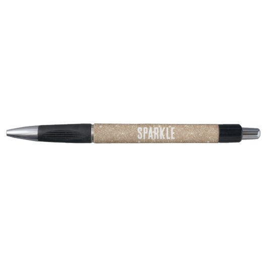Gold Glitter Sparkle Pen (Voorkant)