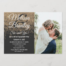 Gold Glitter Sparkles Zwart Verloving