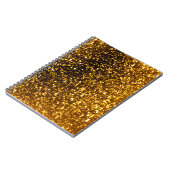 Gold Glitter Spiral-laptop Notitieboek (Linkerzijde)