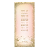 Gold Glitter Spray Tan-rackkaart Reclamekaart (Achterkant)