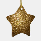 Gold Glitter Star Ornament (Rechts)