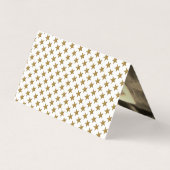 Gold Glitter Stars Foto bewaart de datumkaart Visitekaartje (Achterkant)