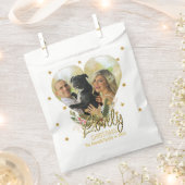 Gold Glitter Stars Heart Foto van liefst kerstfees Bedankzakje (Geknipt)