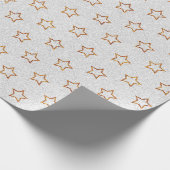 Gold Glitter Stars Pattern-Hoesje met kerstcadeaus Cadeaupapier (Hoek)