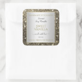  Gold Glitter Stars Product Packaging Labels (Tas)