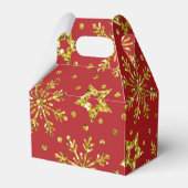 Gold Glitter Stars & Snowflakes Bedankdoosjes (Achterkant)