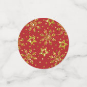 Gold Glitter Stars & Snowflakes Confetti (Kleine voorkant)