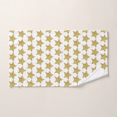 Gold Glitter Stars White Bad Handdoek (Handdoek)