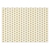 Gold Glitter Stars White Tafelkleed (Voorkant (Horizontaal))