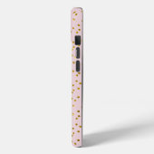 Gold Glitter Stippen en Blush Pink Case-Mate iPhone Case (Achterkant / Links)