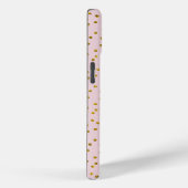 Gold Glitter Stippen en Blush Pink Case-Mate iPhone Case (Achterkant / Rechts)