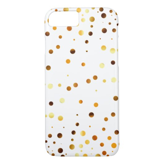 Gold Glitter Stippen wissen Case-Mate iPhone Case (Achterkant)