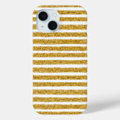 Gold Glitter Stripe Case-Mate iPhone Case (Achterkant)