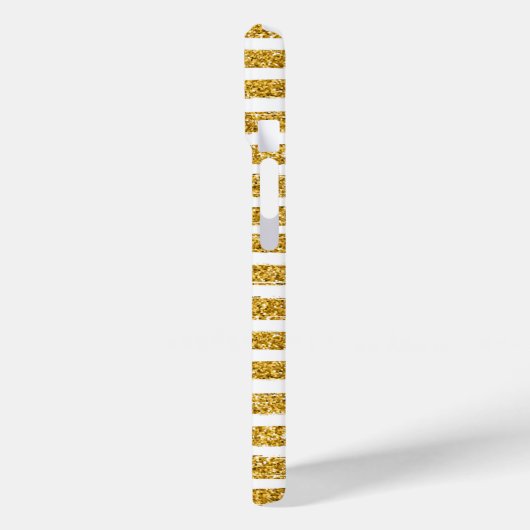 Gold Glitter Stripe Case-Mate iPhone Case (Achterkant / Links)