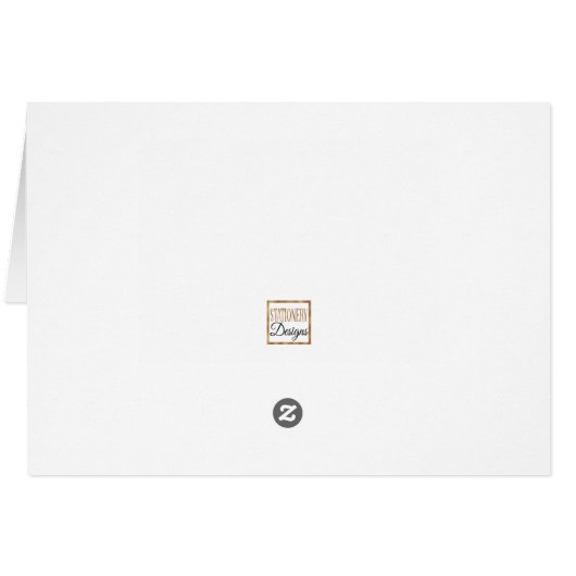 Gold Glitter Stripe en Floral Hartelijk dank (Achterkant Horizontaal)