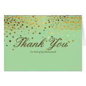 Gold Glitter Stripes voor mijn Bridesmaid Dank (Voorkant Horizontaal)