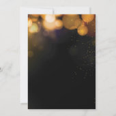Gold Glitter Surprise 80th Birthday Invitation Kaart (Achterkant)