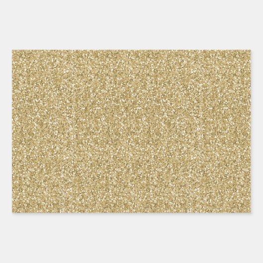 Gold Glitter Sweet 16 Aangepaste stripes Inpakpapier Vel (Voorkant 2)