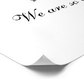 Gold Glitter Sweet 16 persoonlijk welkom Poster (Hoek)