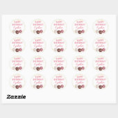 Gold Glitter Sweet Donuts Birthday Party Ronde Sticker (Vel)