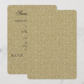 Gold Glitter Sweet Sixteen Kaart (Voorkant / Achterkant)