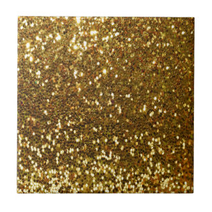 Gold Glitter Tegeltje