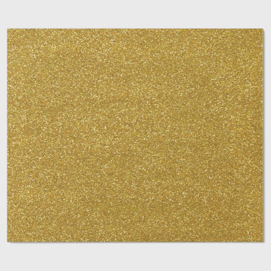 Gold Glitter Texture Cadeaupapier (Vlak)