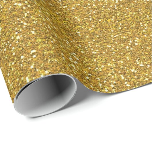 Gold Glitter Texture Cadeaupapier (Rol Hoek)