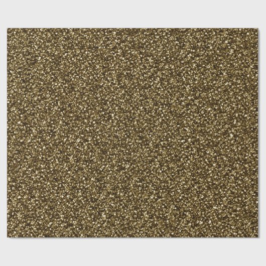 Gold Glitter Texture Cadeaupapier (Vlak)
