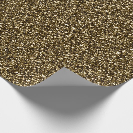 Gold Glitter Texture Cadeaupapier (Hoek)