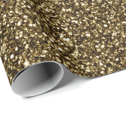 Gold Glitter Texture Cadeaupapier (Rol Hoek)