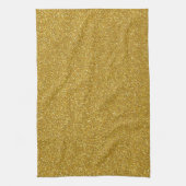Gold Glitter Texture Theedoek (Verticaal)