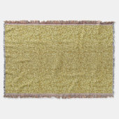 Gold Glitter Throw Blanket Deken (Voorkant)