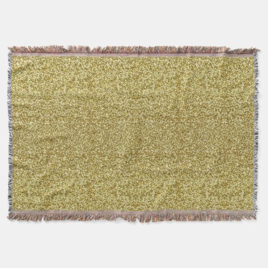 Gold Glitter Throw Blanket Deken (Voorkant)