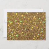 Gold Glitter Ticket zal je mijn Bridesmaid zijn Kaart (Achterkant)