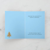 Gold Glitter Tree Christmas Wenskaart Feestdagen Kaart (Binnen)