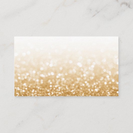 Gold Glitter Trendy Korting Hartelijk dank Visitekaartje (Achterkant)