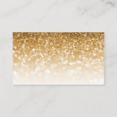 Gold Glitter Trendy Salon Holo Drip Hartelijk dank Visitekaartje (Achterkant)