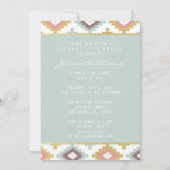 Gold Glitter Tribal Graduation Invitations Kaart (Achterkant)