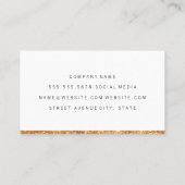 Gold Glitter Trim Visitekaartje (Achterkant)