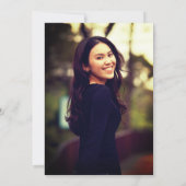 Gold & Glitter Uitnodigingen voor het afstuderen - (Achterkant)