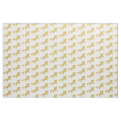 Gold Glitter Unicorn Fabric Stof (Fat Quarter)