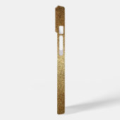 Gold Glitter Unicorn Hoesje-Mate iPhone Case (Achterkant / Links)