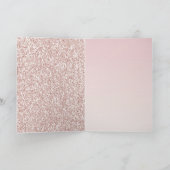 Gold Glitter Unicorn Kaart (Binnen)