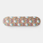 Gold glitter unicorn patroon persoonlijk skateboard (Horizontaal)