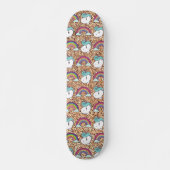 Gold glitter unicorn patroon persoonlijk skateboard (Voorkant)