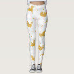 Gold Glitter Unicorn Pattern Girly Yoga Running Leggings<br><div class="desc">Unicorn mode design voor meisjes en vrouwen. "Dreams zijn de speelplaats van Unicorns." Unicorn - een symbool van magie,  wonderen,  zuiverheid,  onschuld,  betovering en wijsheid.</div>